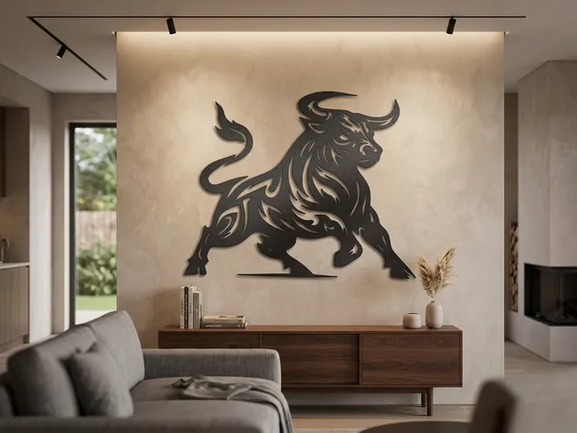 Bull wall decoration
