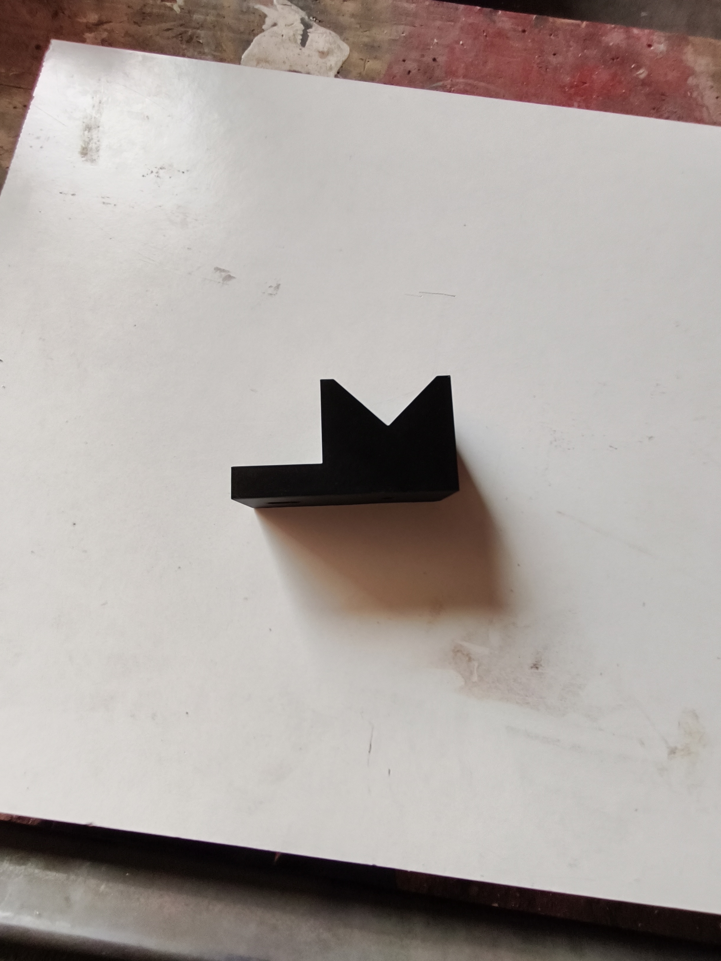 45° Angled Square Profile Mount for DIY Plasma Torch Linear Rail