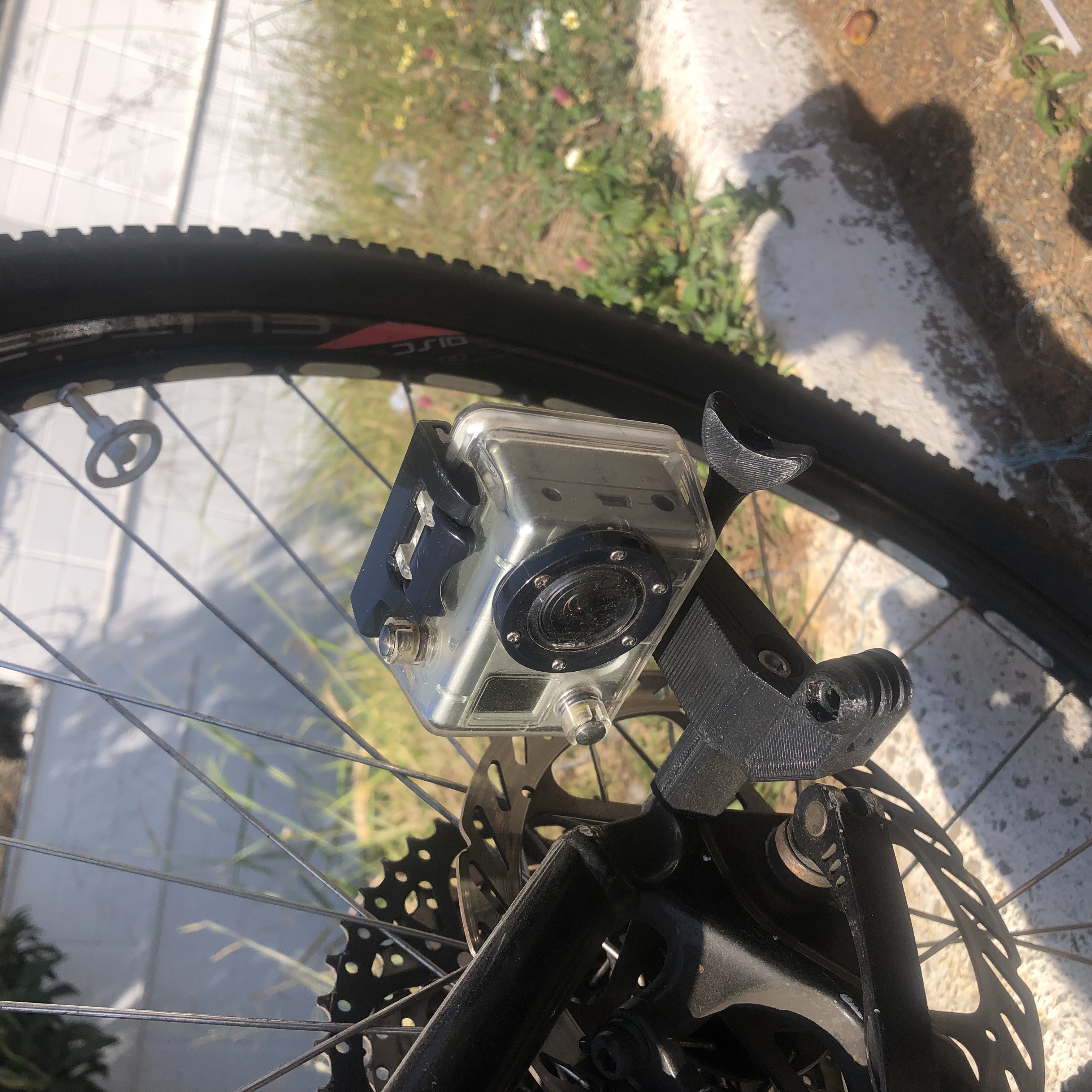 GoPro action camera arm horizontally and/or vertically