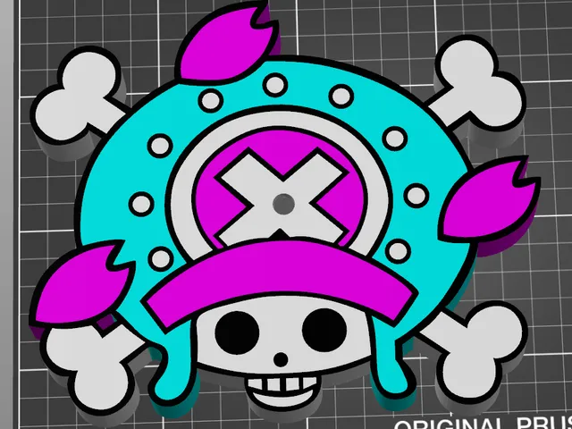 One Piece - Straw Hat Pirates - Tony Tony Chopper Jolly Roger Clock Face with Clock Mechanism Housing!