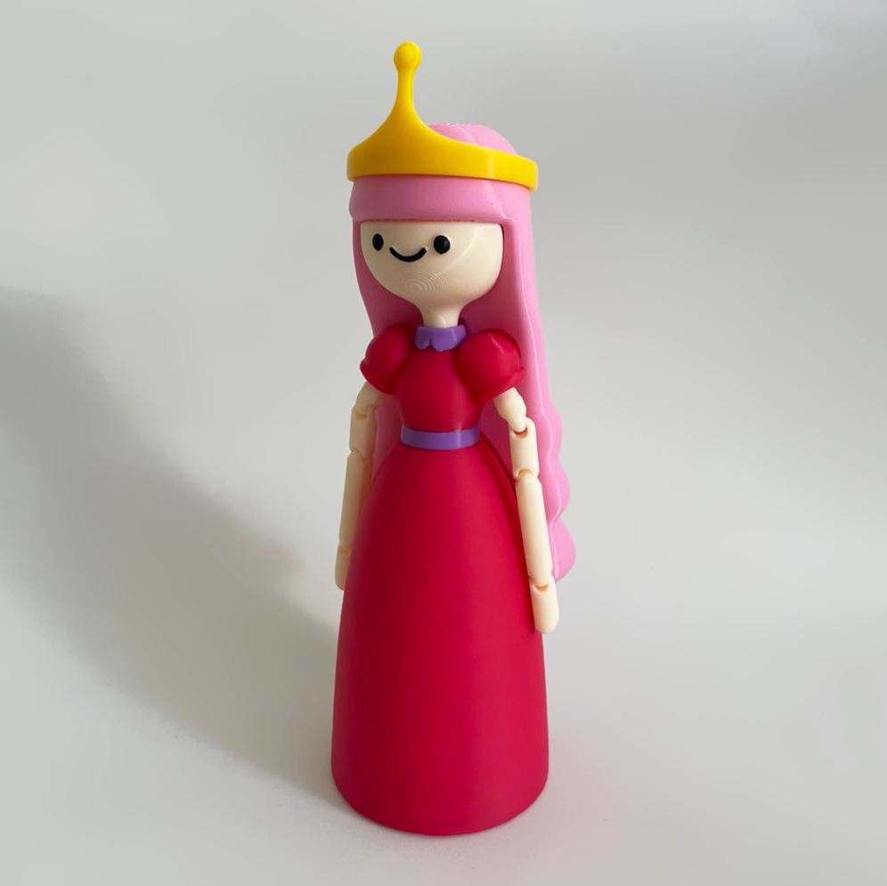 Pack x4 - Adventure Times - Finn the human, Jake the dog, Princess Bubblegum and BMO- Flexi - Multicolor — miniatura 4