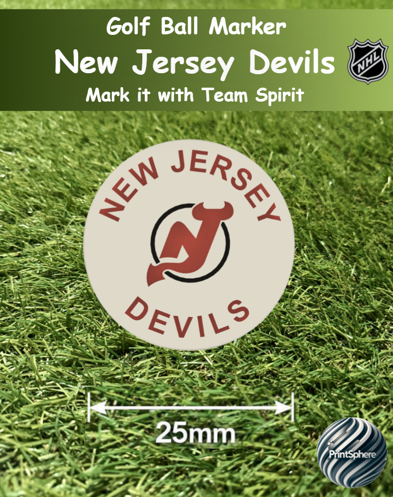 Golf - Golf Ball Marker - NHL - Metropolitan - New Jersey Devils