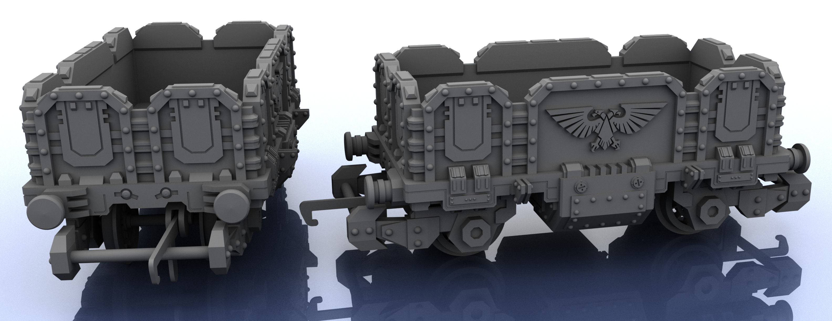 OO Train - Mid Height Hopper - Warhammer Style