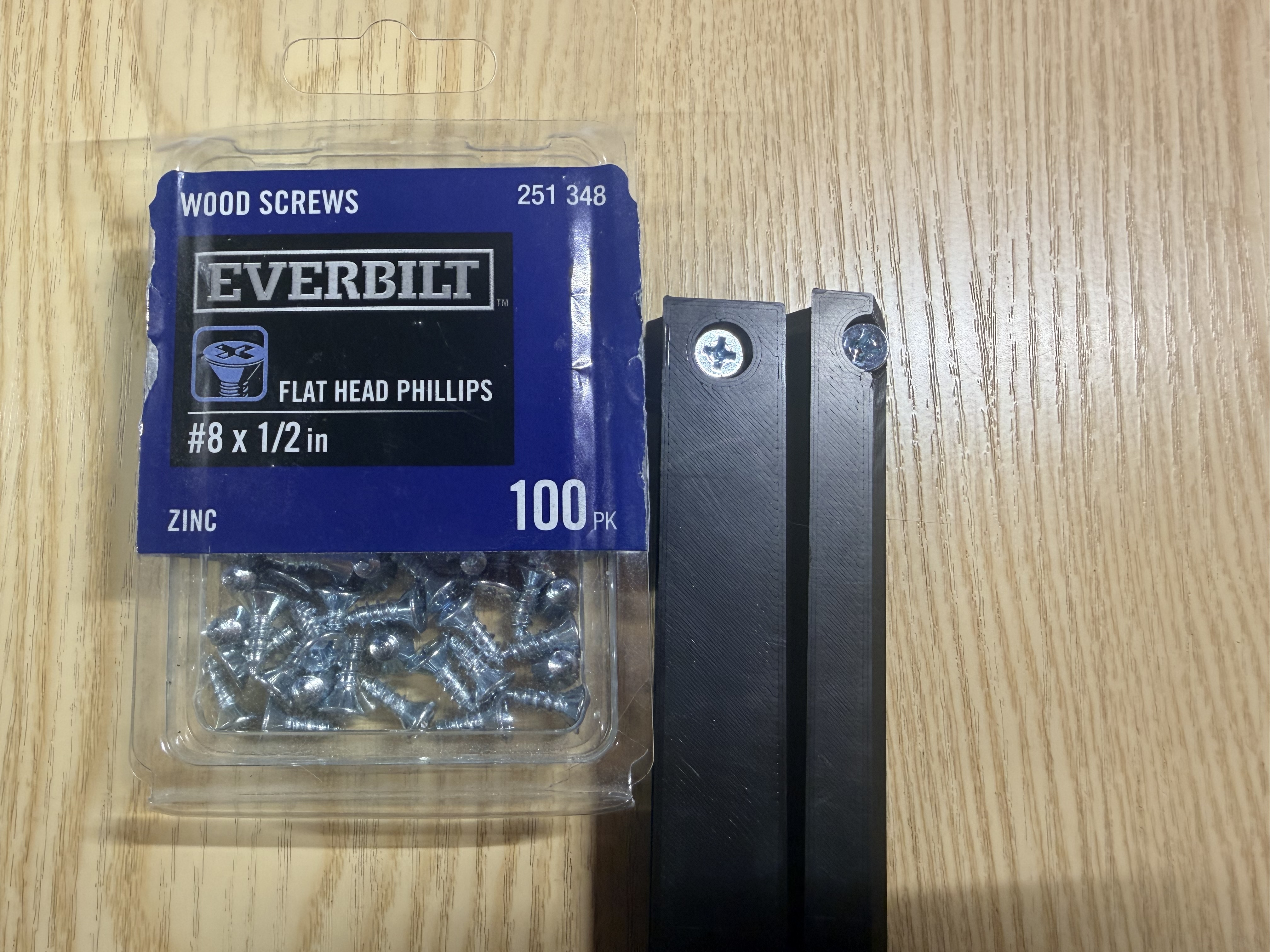 Adjust Hole Size For Flat Head Phillips Srews