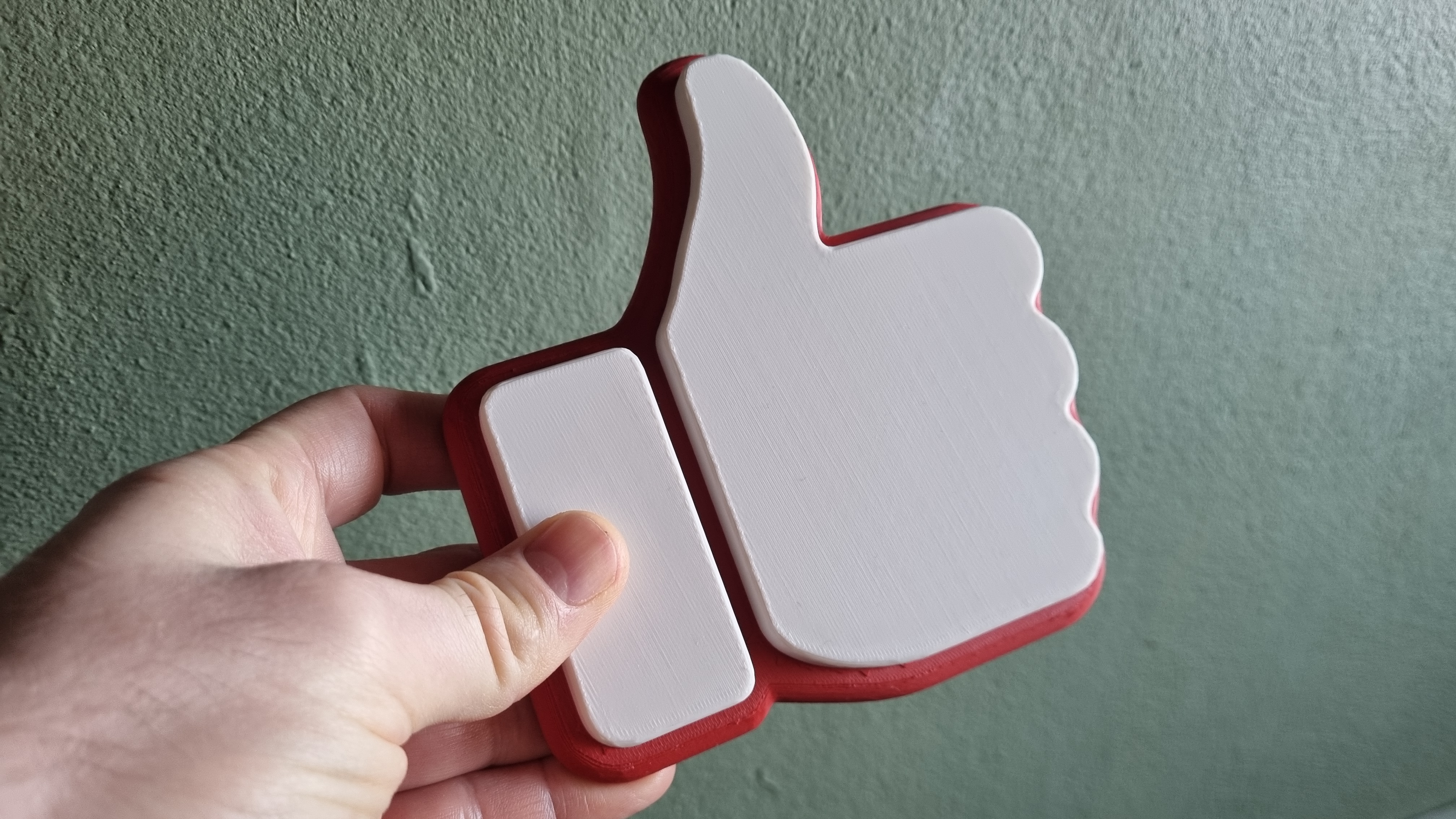 Thumbs Up! A Like icon for content creators 3D model