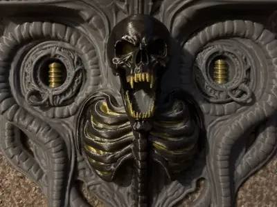 Giger Style Wall Mounted Display Shelf