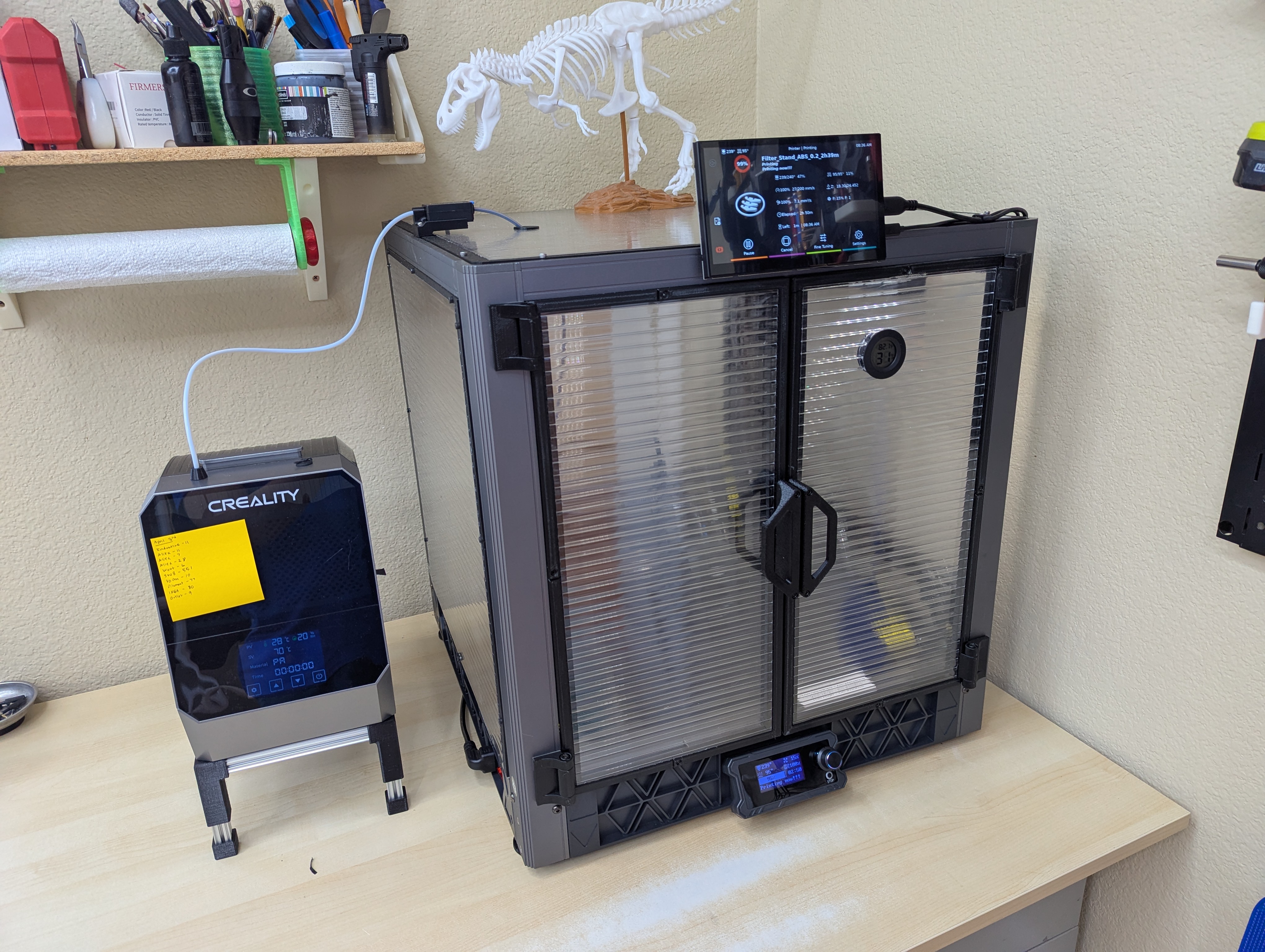 SV08 Enclosure using Greenhouse Panels