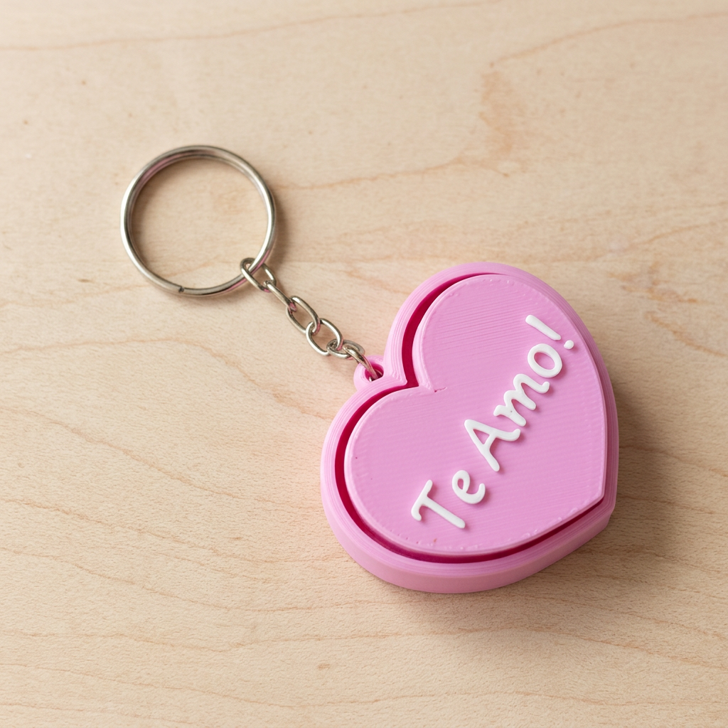Anti-stress toy Clicky and Keychain Fidget Toy | Heart Te Amo