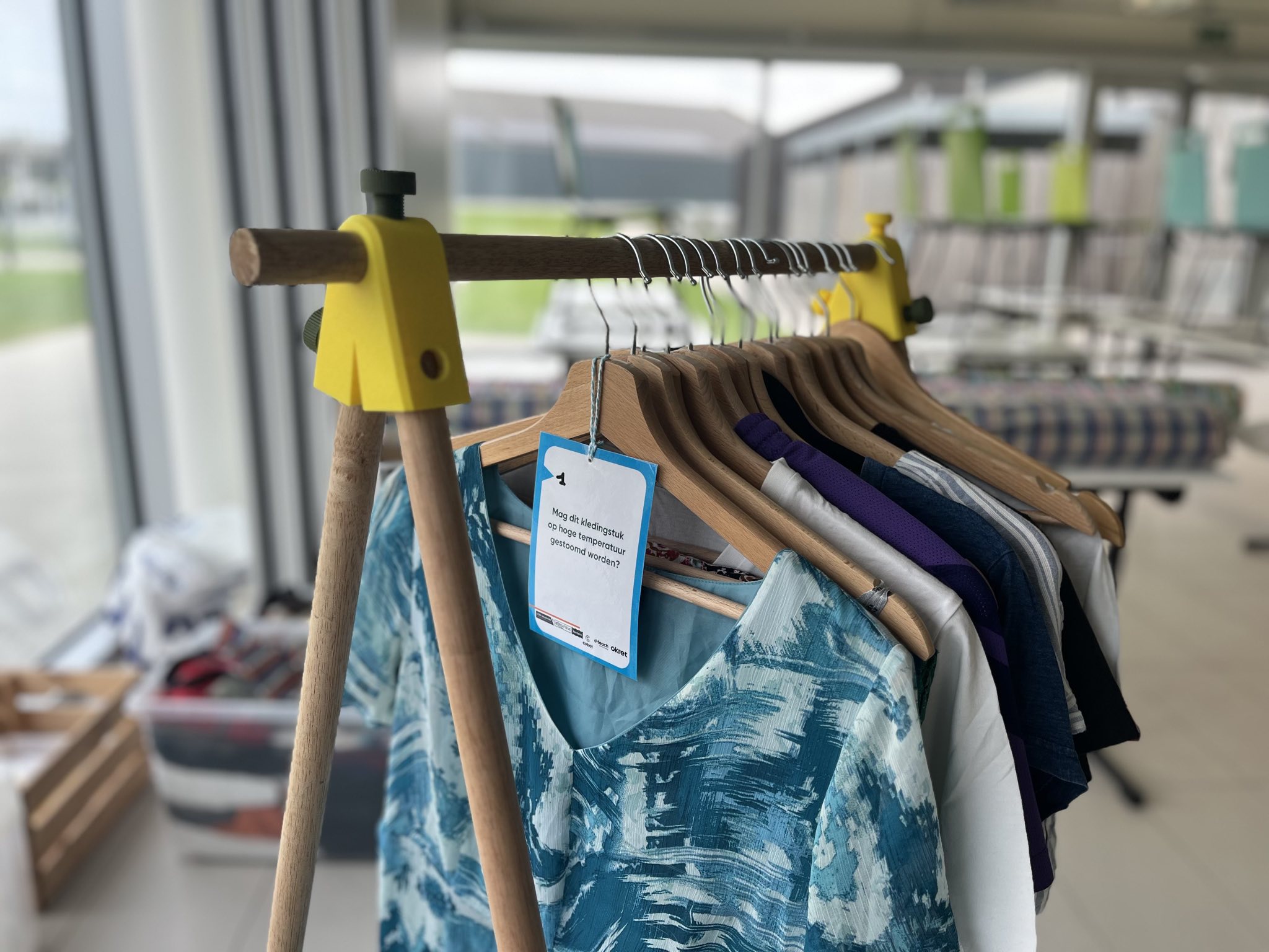 broomstick connection for clothes