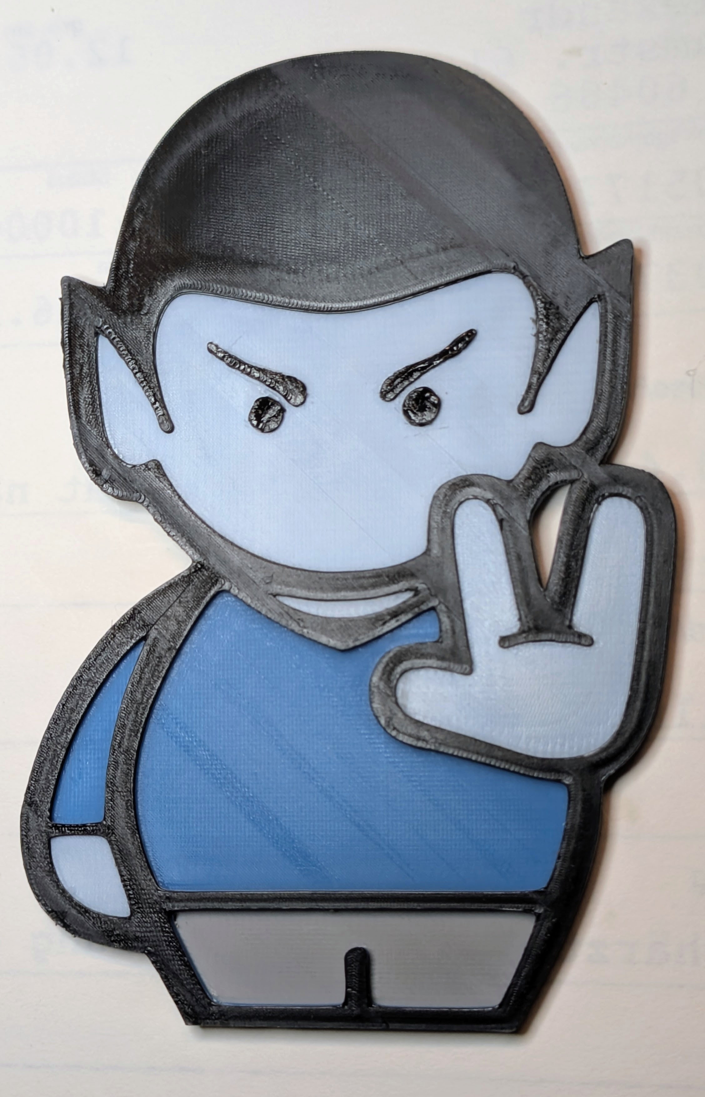 Spock (Startrack) multicolor layered