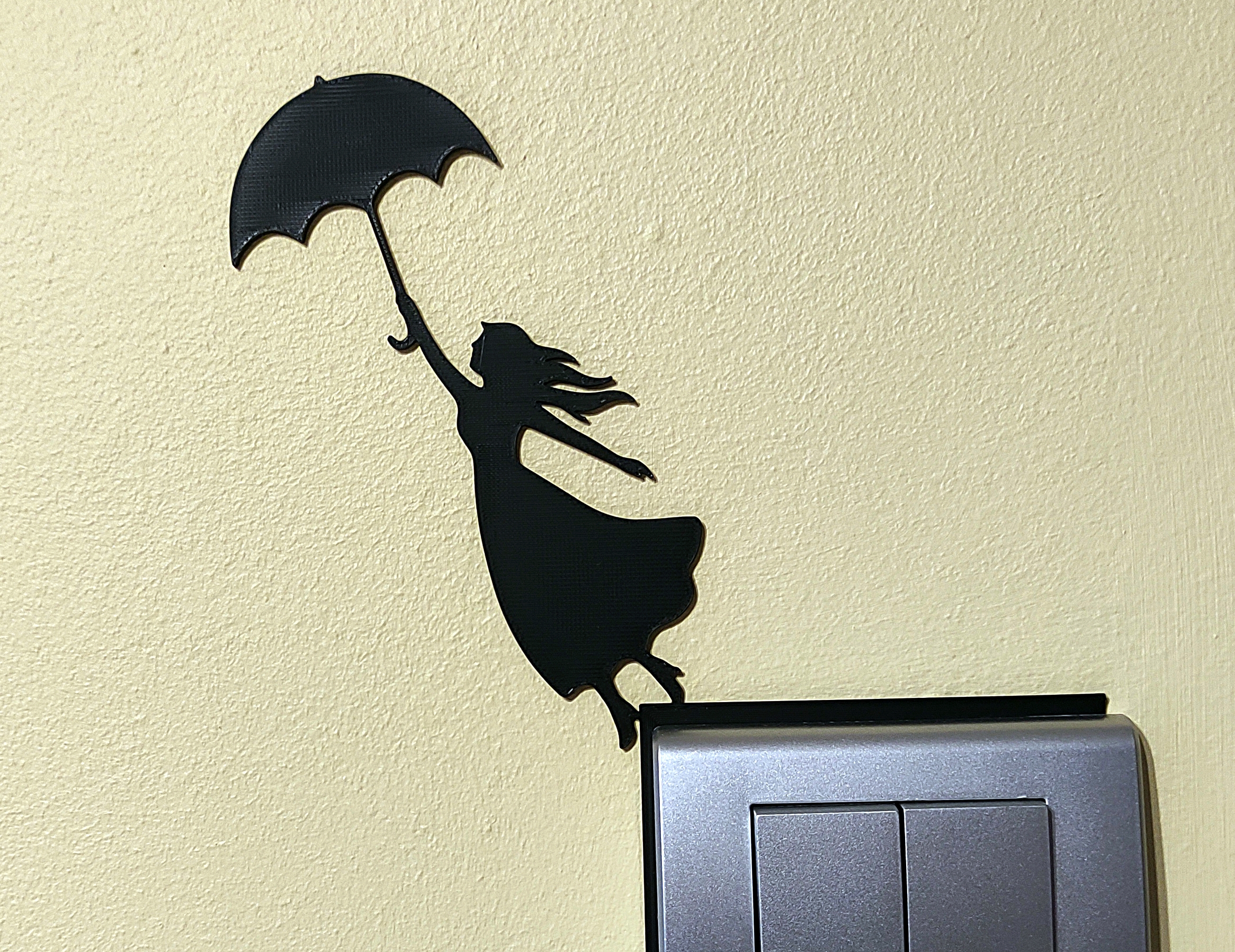 Flying Girl with Umbrella – Charming Decoration 3