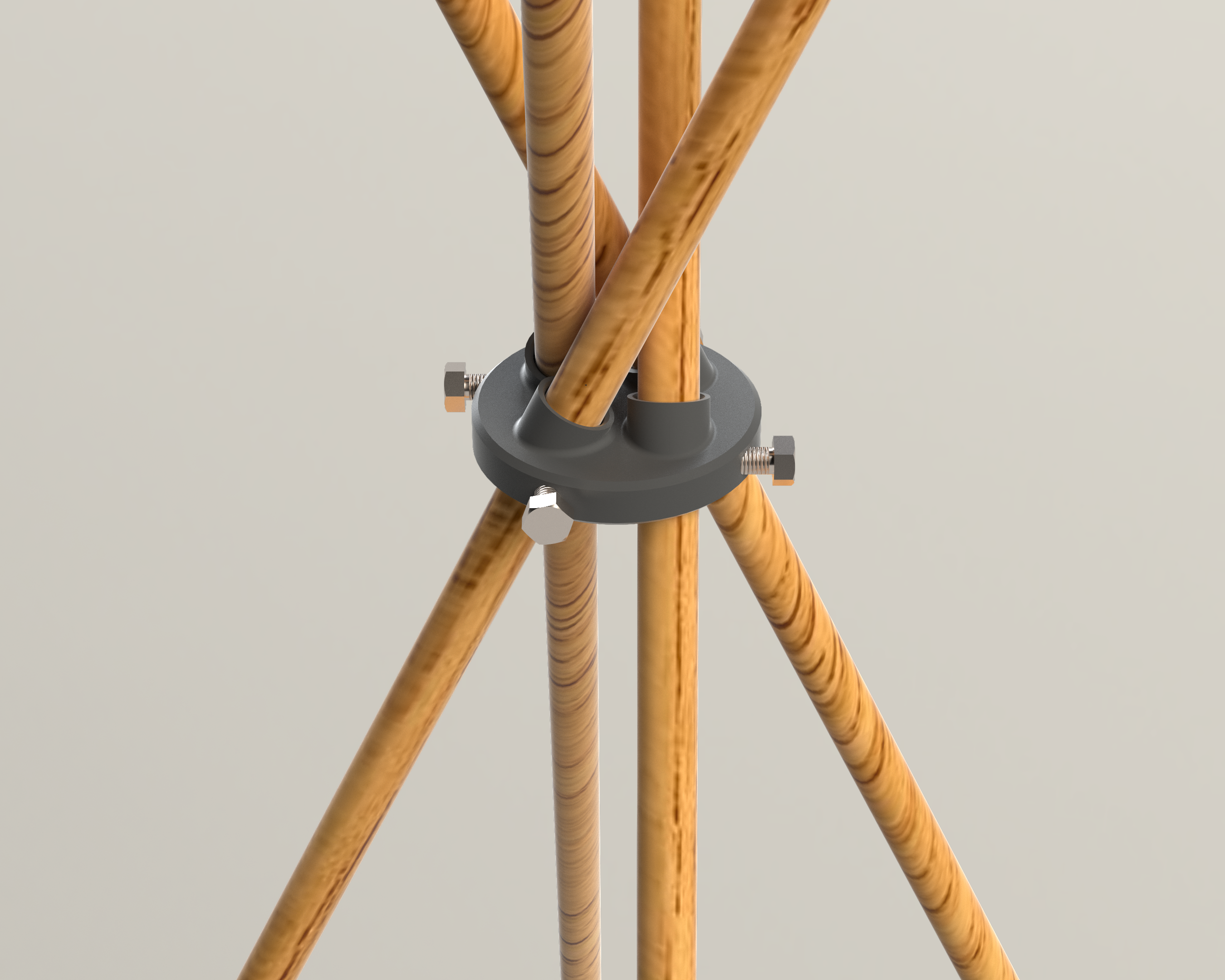 Kid's teepee tent pole bracket