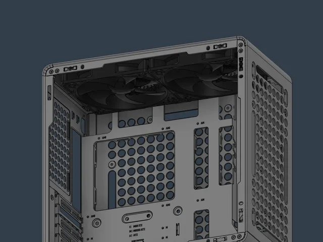 2x 180mm Fan mount for Qube 540 (top)