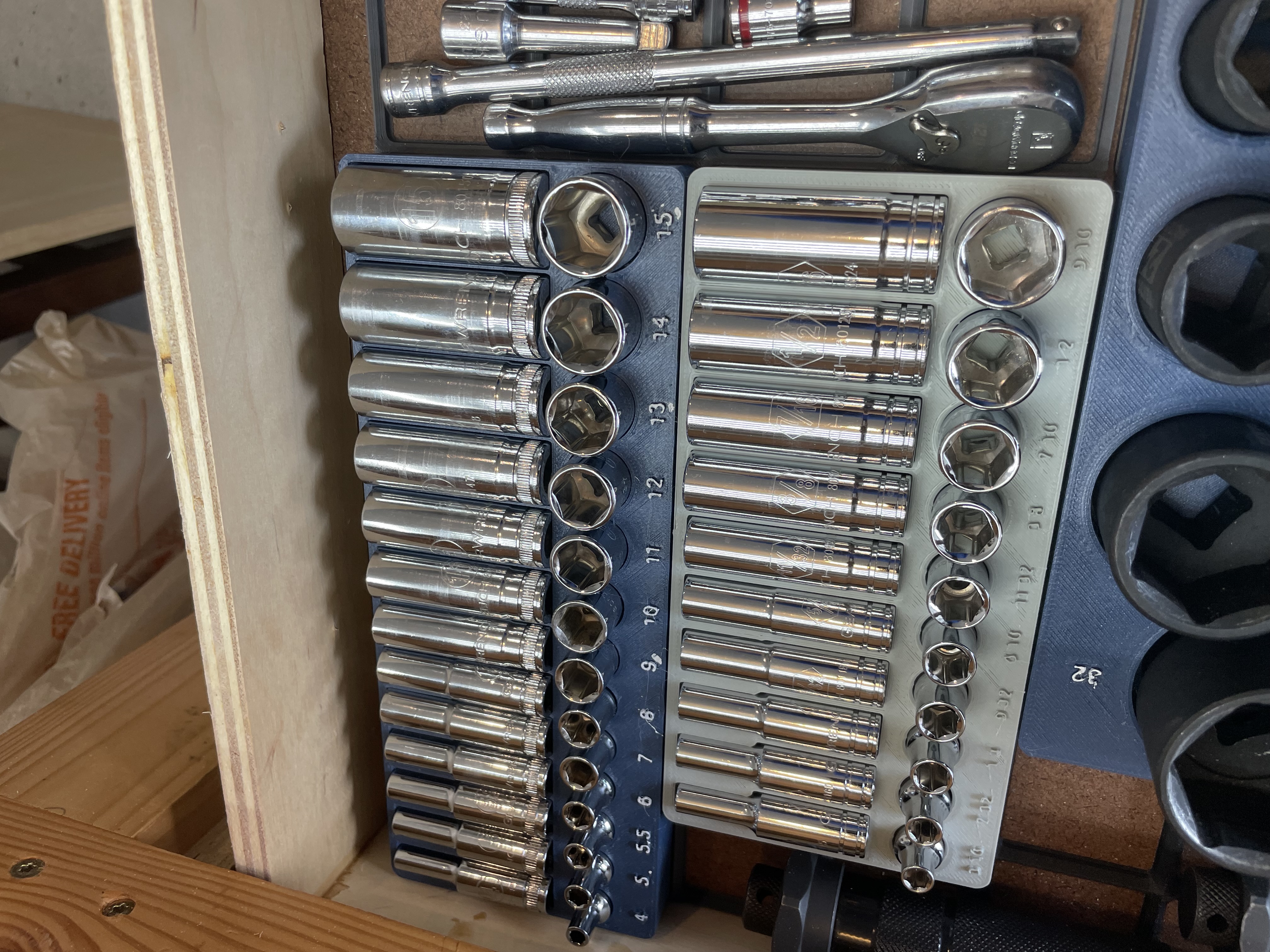 Gridfinity Socket Organizer