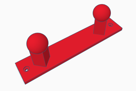Coat rack 2 hooks / Porte manteau 2 crochets