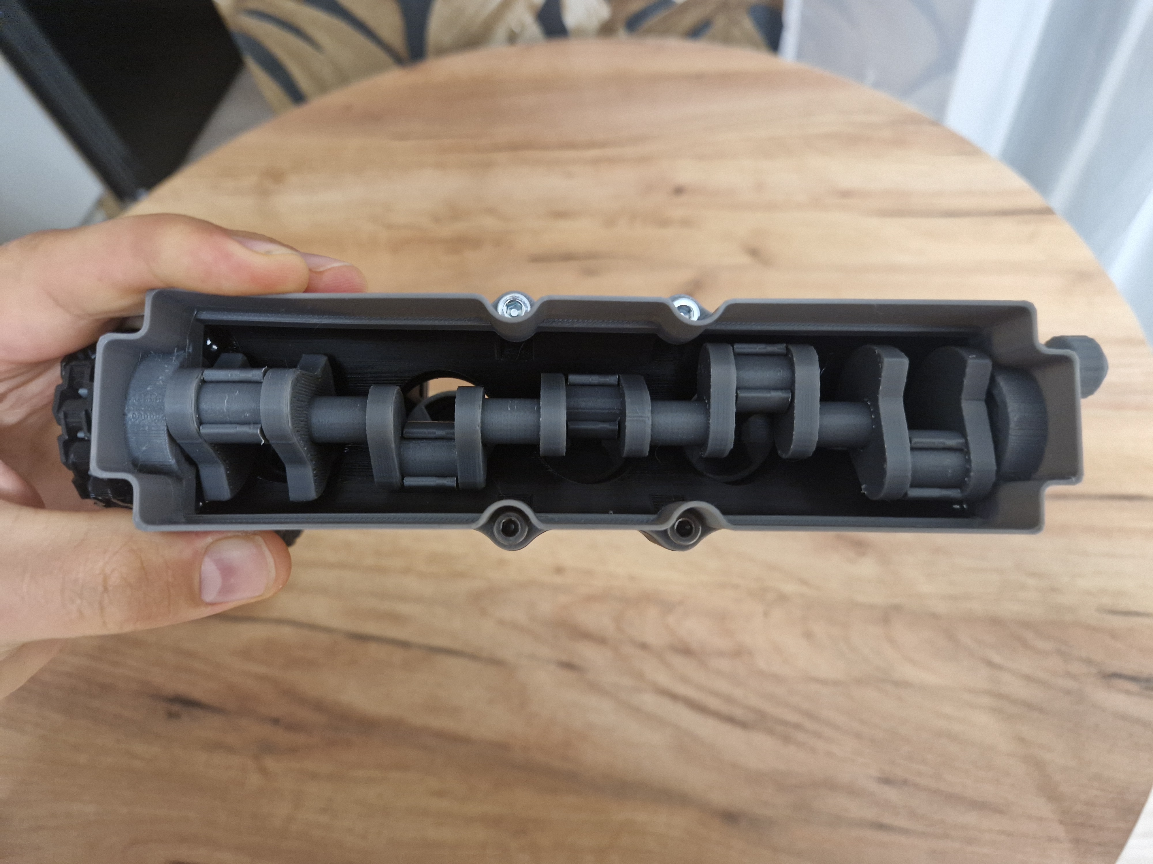 I5 Inline Engine Model | Functional Pistons, Valves & Timing Chain — miniatura 5