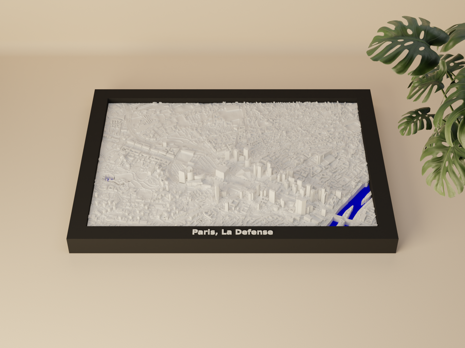 Paris, La Defense, France - 3D Miniature