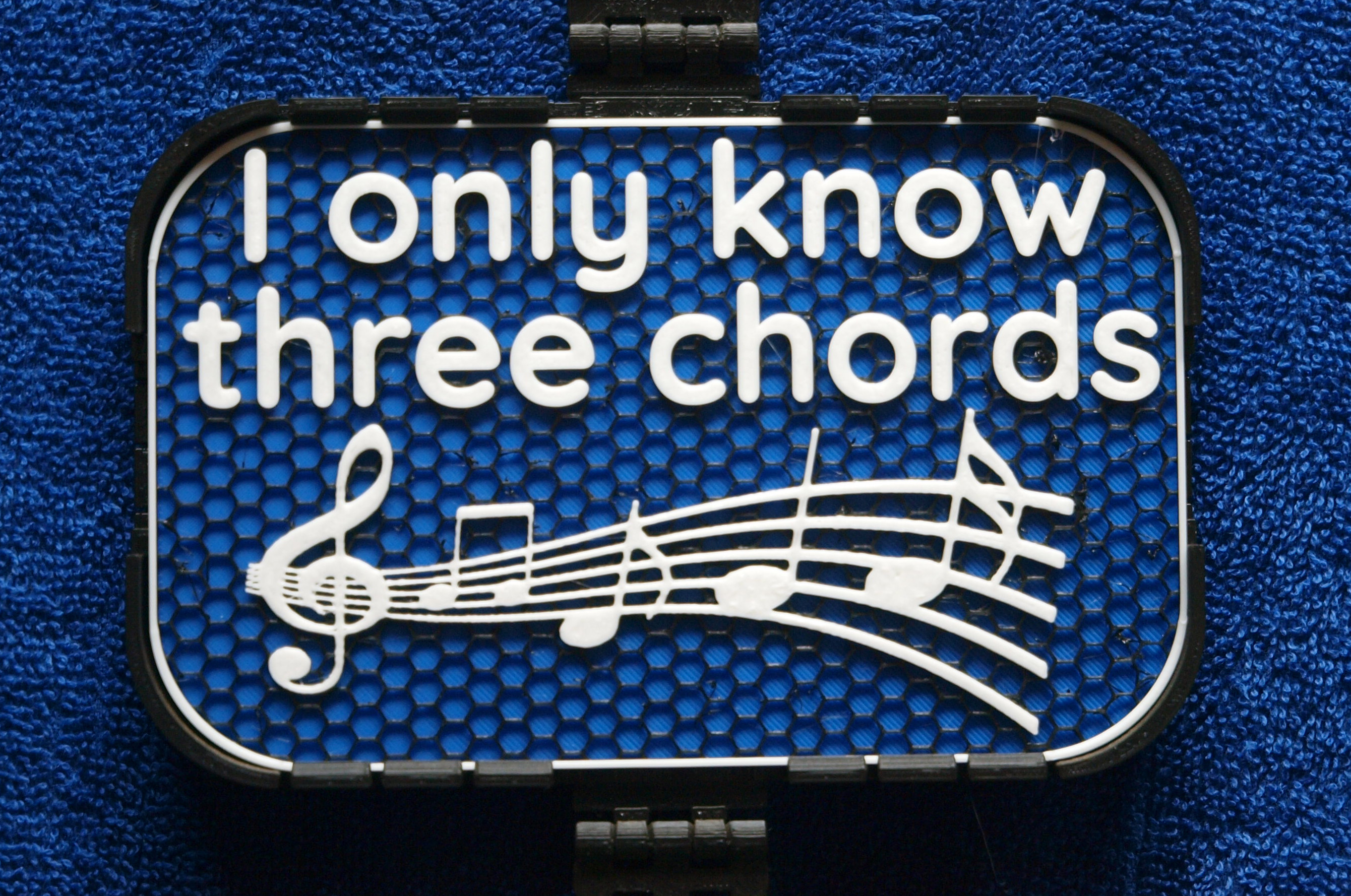 Only Know Three Chords sign