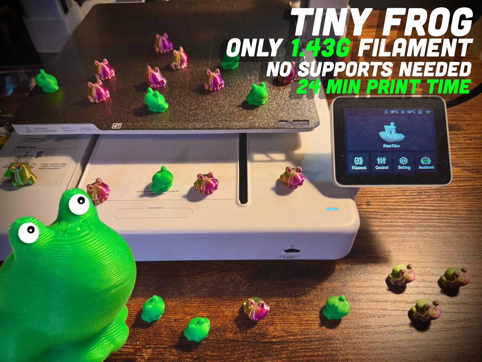 Tiny Frog – No Supports Needed - Cute mini easy