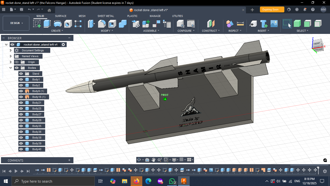 Rocekt model
