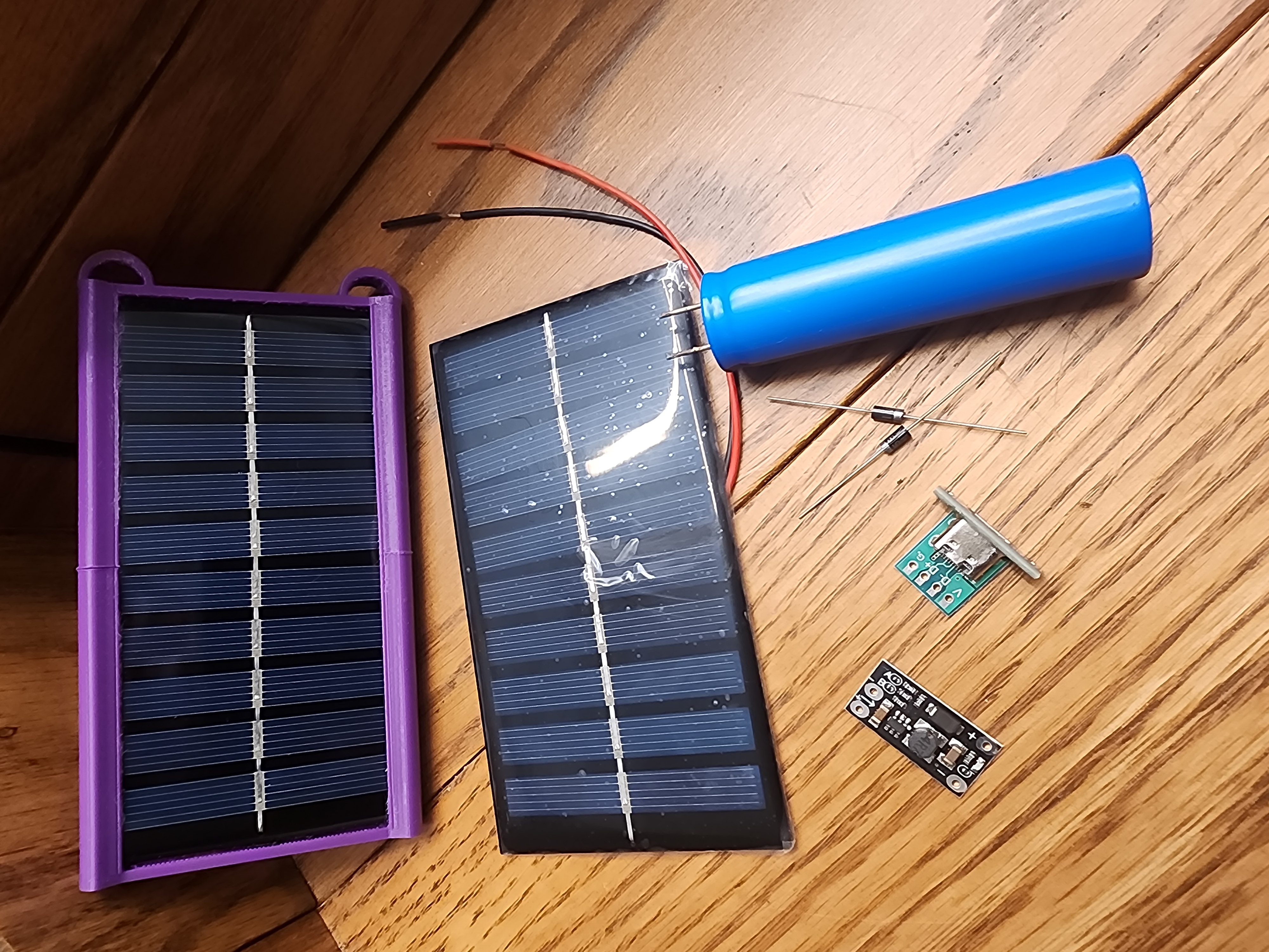 Solar Supercap USB-C Charger