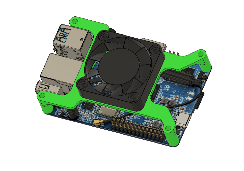 Orange Pi 3 LTS with 4010 fan