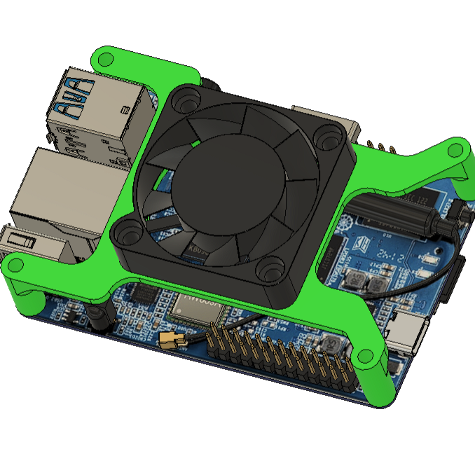 Orange Pi 3 LTS with 4010 fan by Vladislav Maslov | Download free