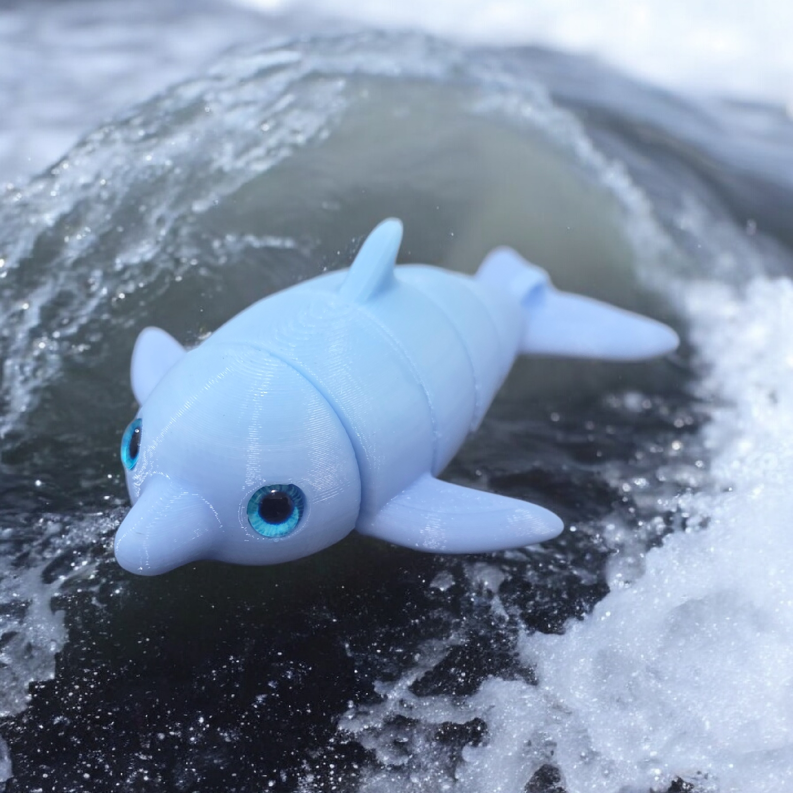 Flexi Dolphin - 6mm glass eye compatible