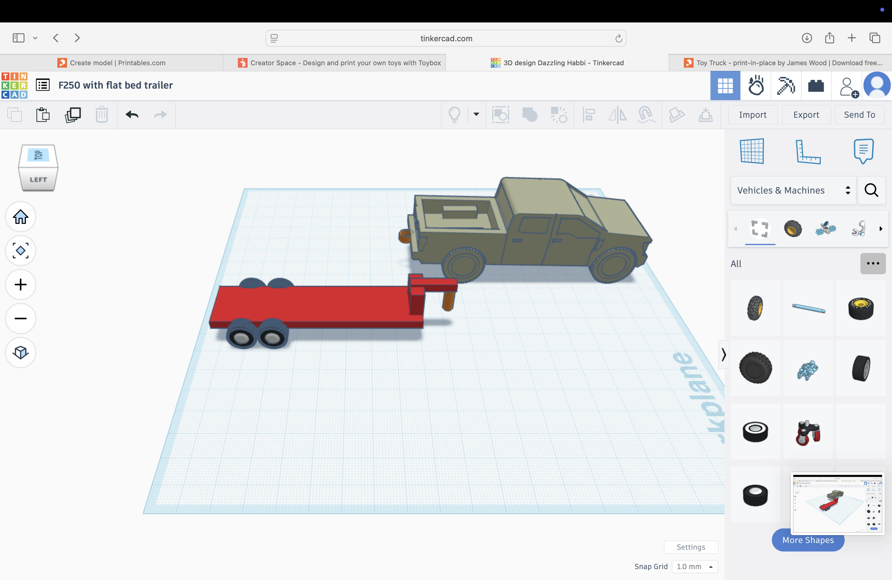 F250 with Flatbed trailer — miniatura 3