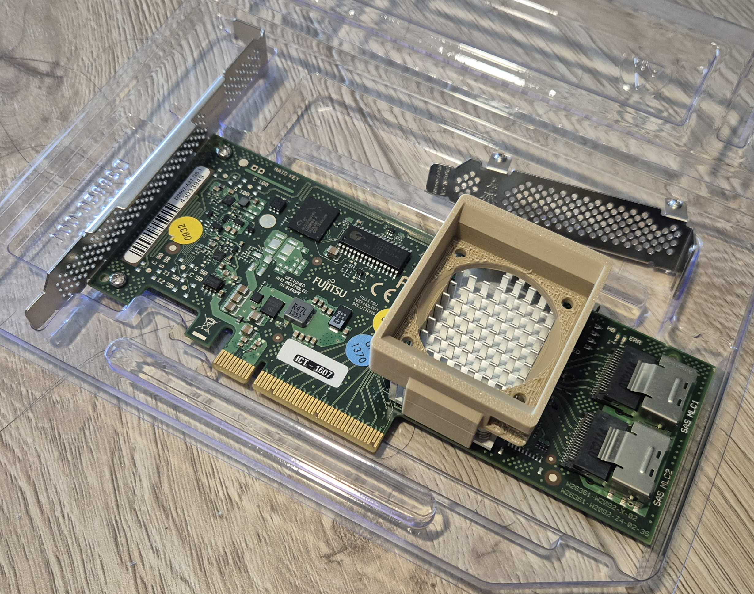 LSI 9211-8i HBA card 40mm fan mount