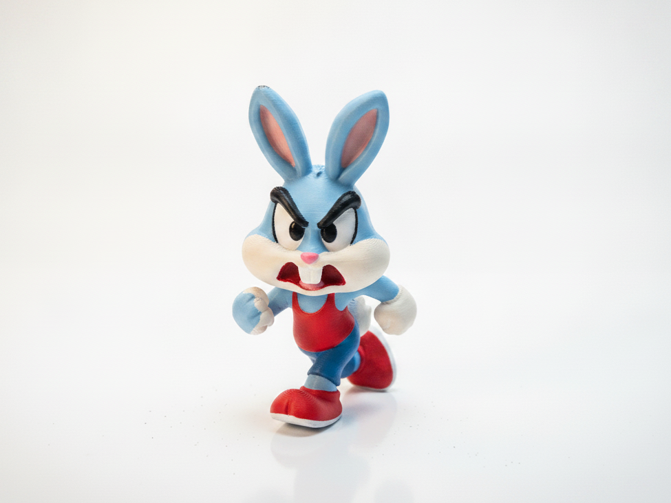 Angry Bugs Bunny Figurine Cartoon 3D Printable