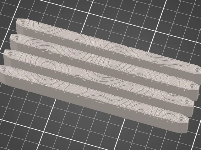 Topographic - Corsair Dominator Titanium Top Bars Swap (Low Profile Available)