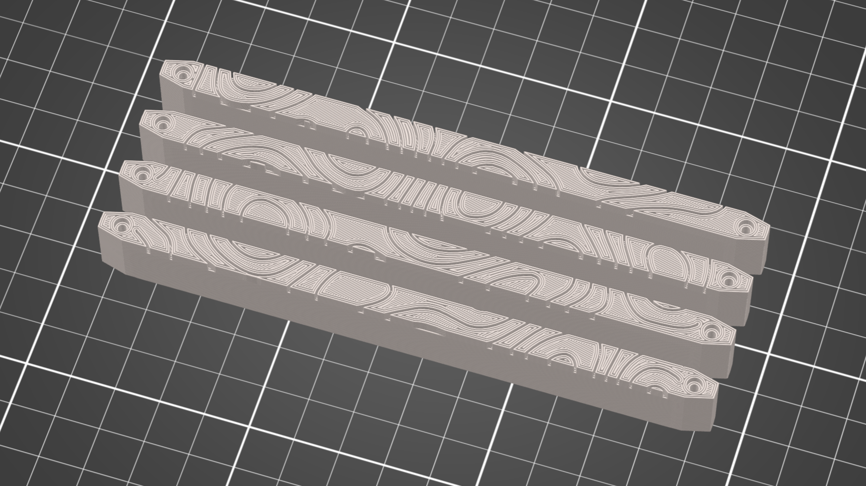 Topographic - Corsair Dominator Titanium Top Bars Swap (Low Profile Available)