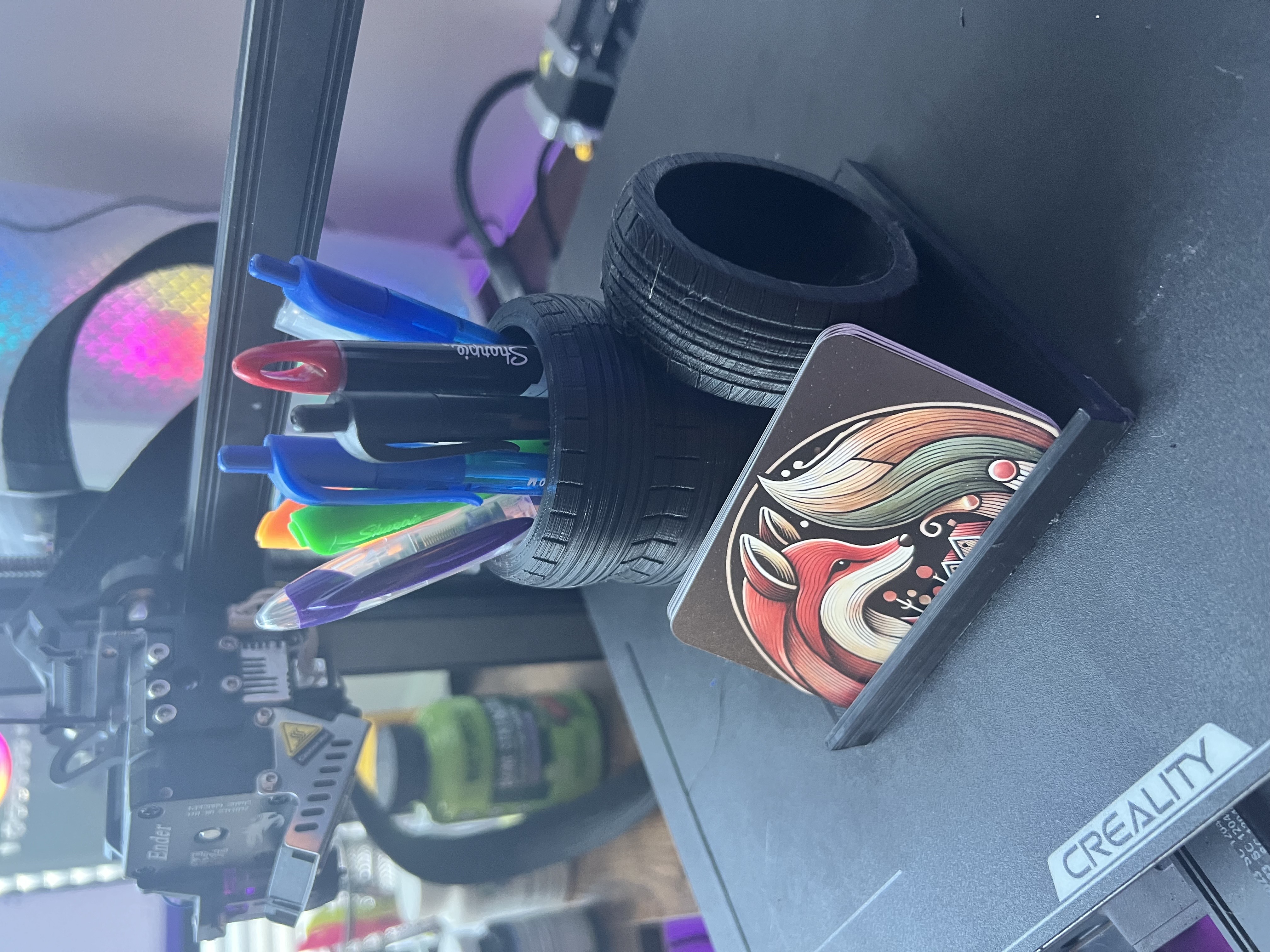 Pen and Business-Card Holder - Stacked Tires Automotive