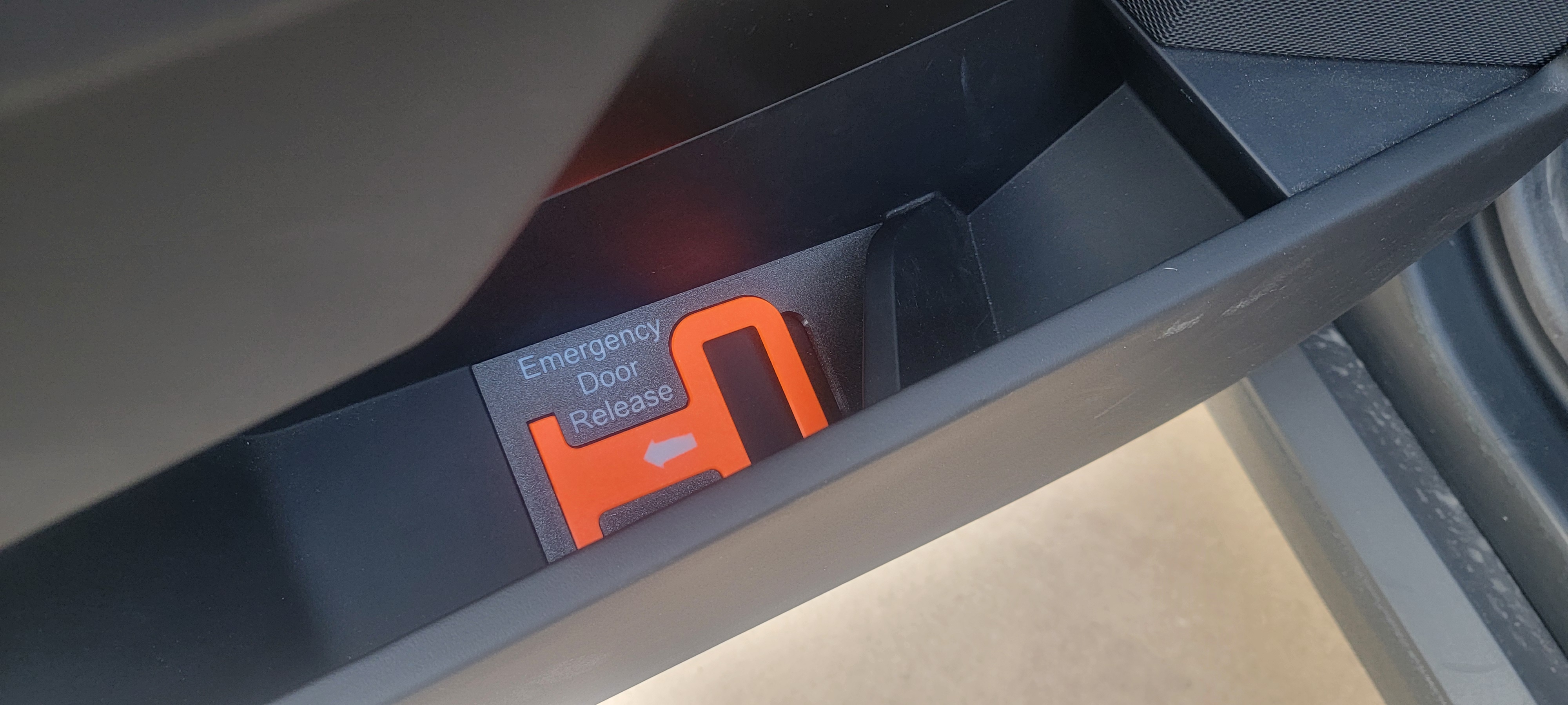 Cybertruck Rear Emergency Door Release