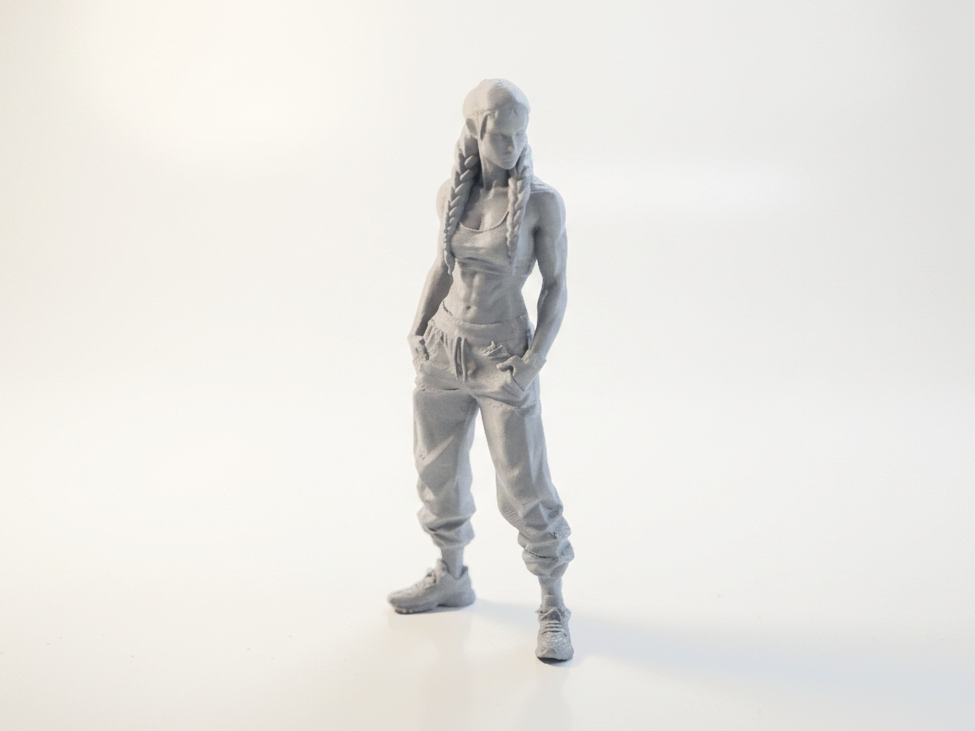 Athletic Woman Figurine Female Figure 3D Printable