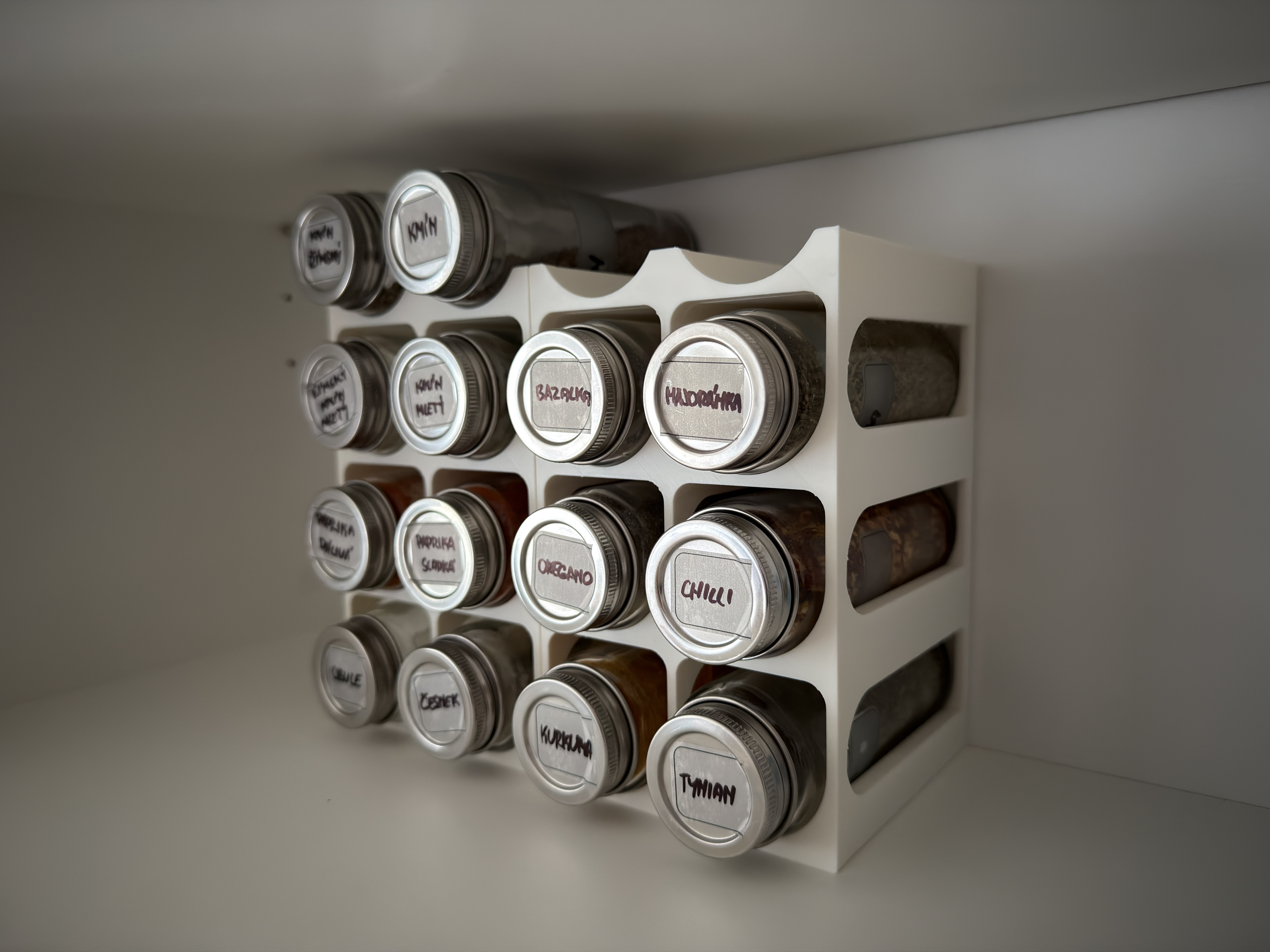 IKEA CITRONHAJ Spice Jar Holder (2×4) - Drawer / Shelf Organizer
