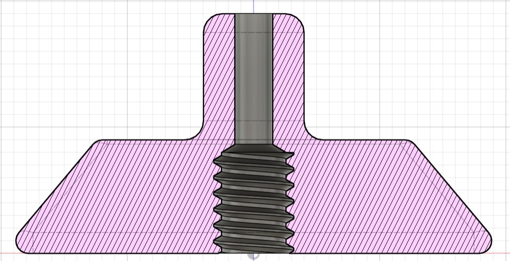 Arca clamp bearing connector for Kestrel weather vane
