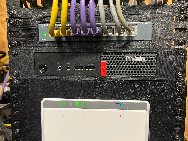 10" Server Rack 3U Shelf and Plate for Synology DS215j NAS