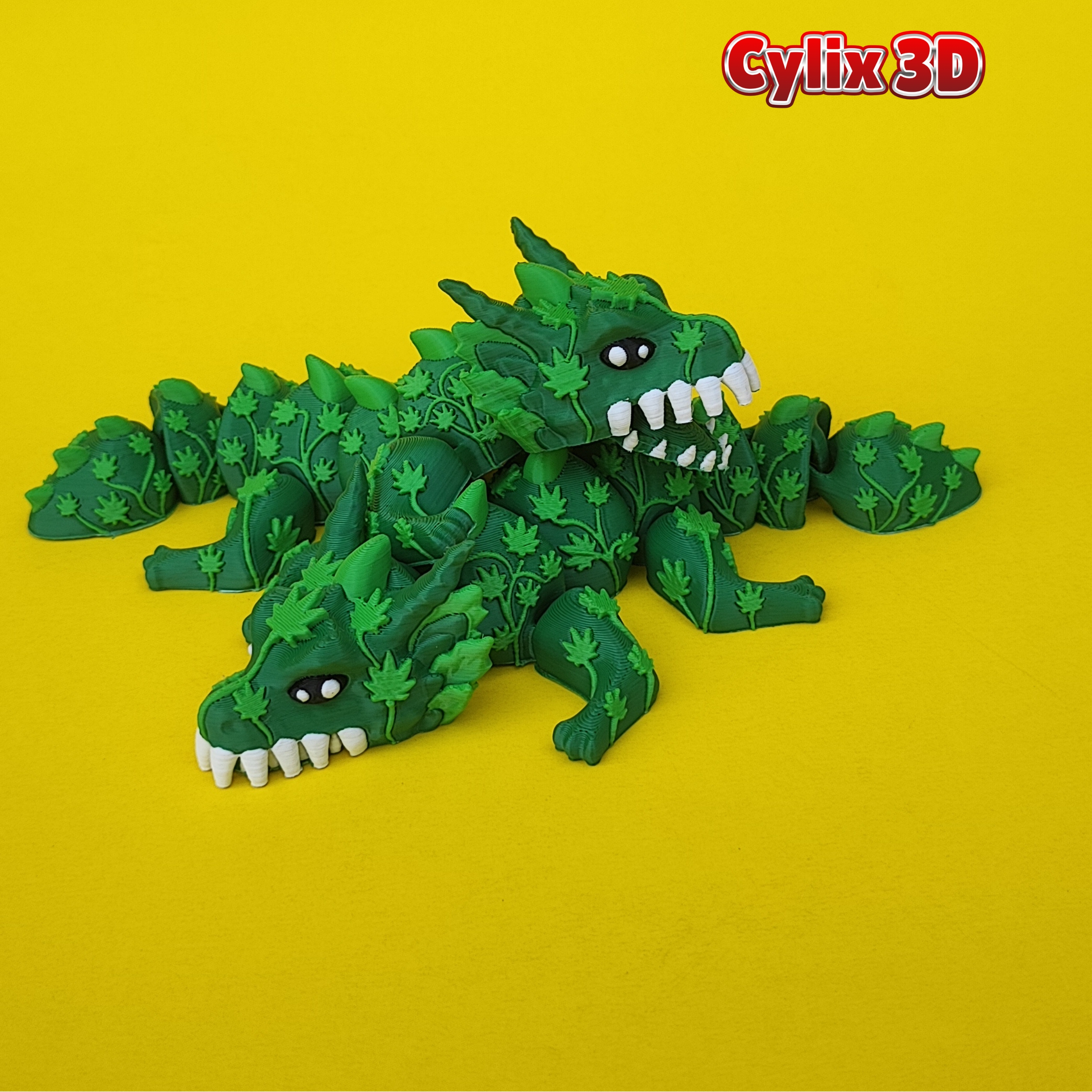 Flexi Cannabis Dragon, Articulated Biting Toy
