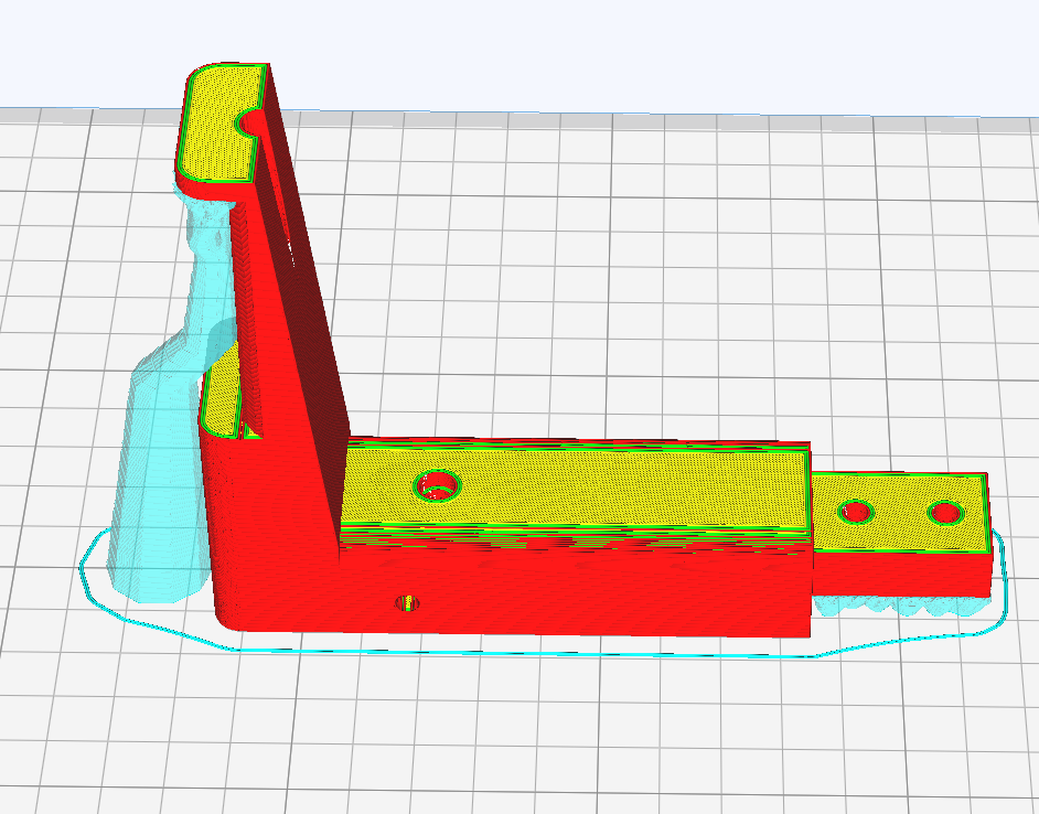 Remix Headset holder for open PC frame 3D model thumbnail