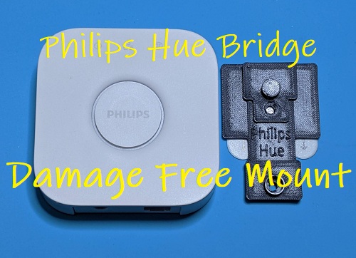 Philips Hue Bridge / Pro Wall Mount Damage Free Hub