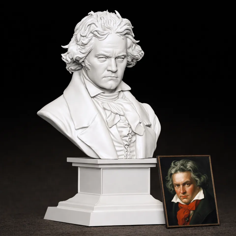 Beethoven bust by Exomaker | Download free STL model | Printables.com