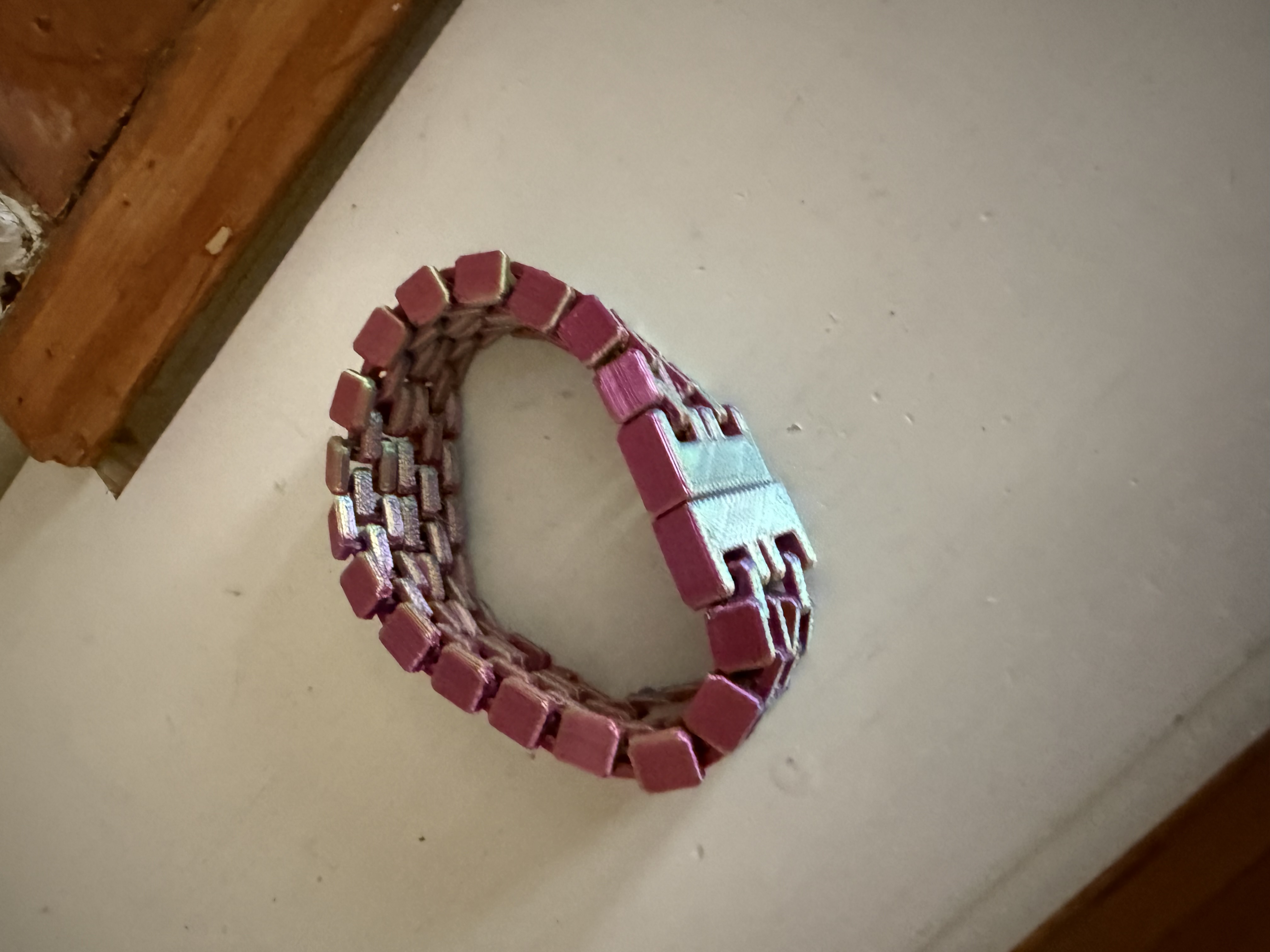 Braclett, flexi-finger fidget 3D model thumbnail