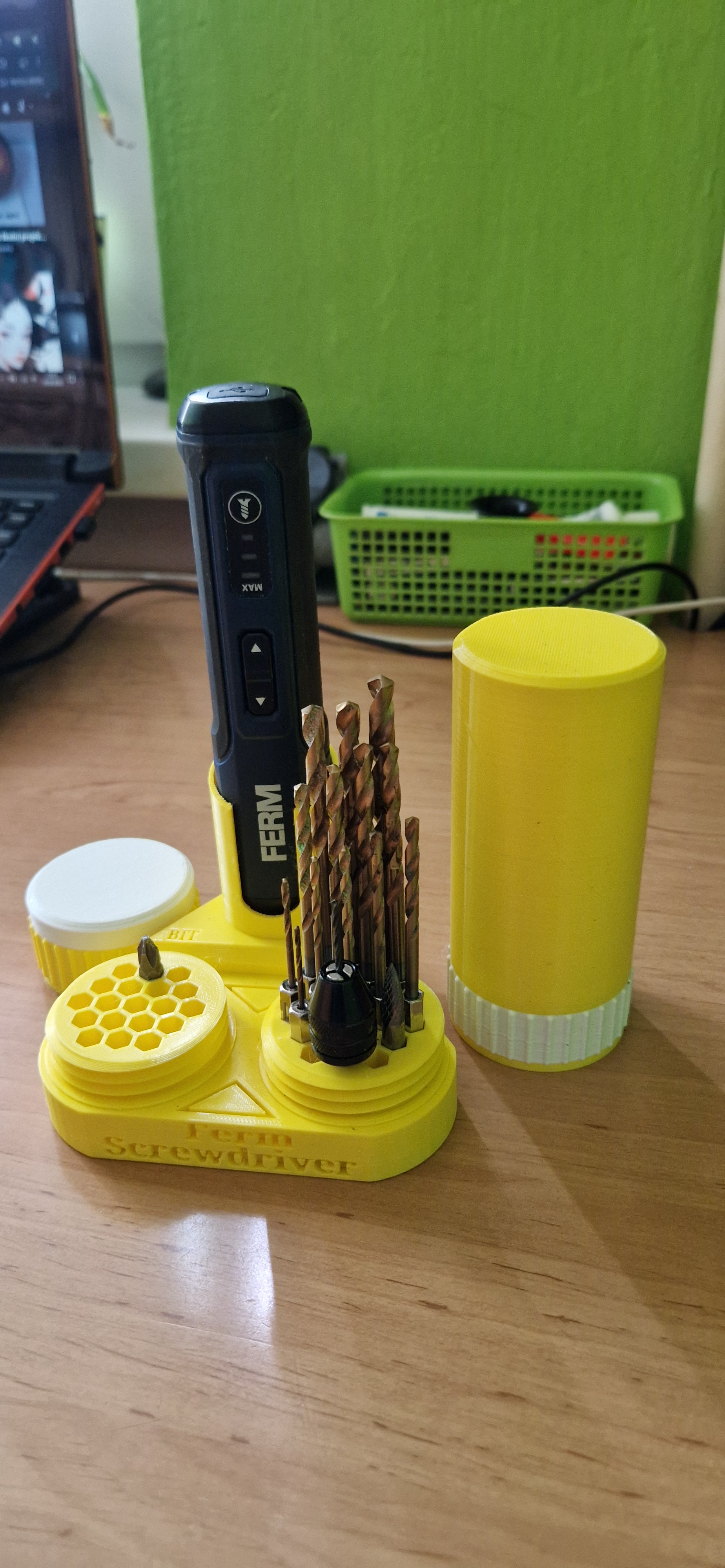 Miniatura 2 do modelo 3D FERM screwdriver box - hexagonal drills, bits