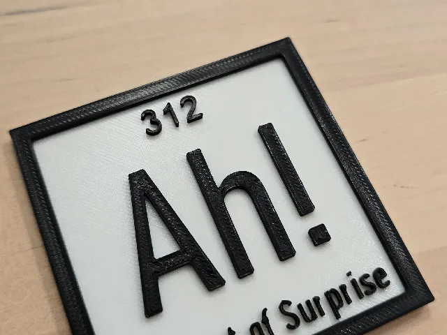 "Ah! Element of Surprise" Periodic Table Entry
