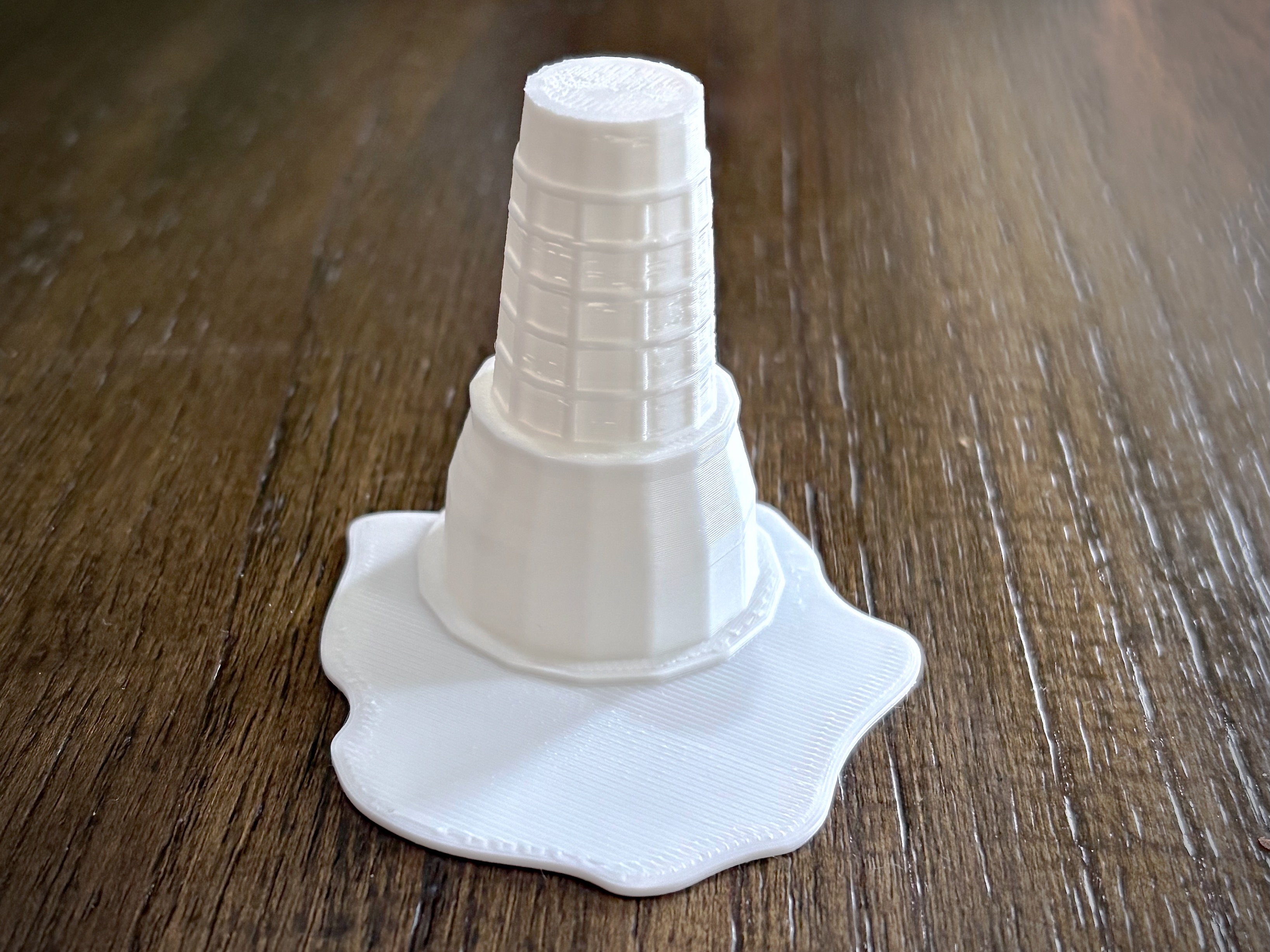 Melted Ice Cream Cone Illusion (Original, Quick, Zero Supports) 3D model by MindCubby