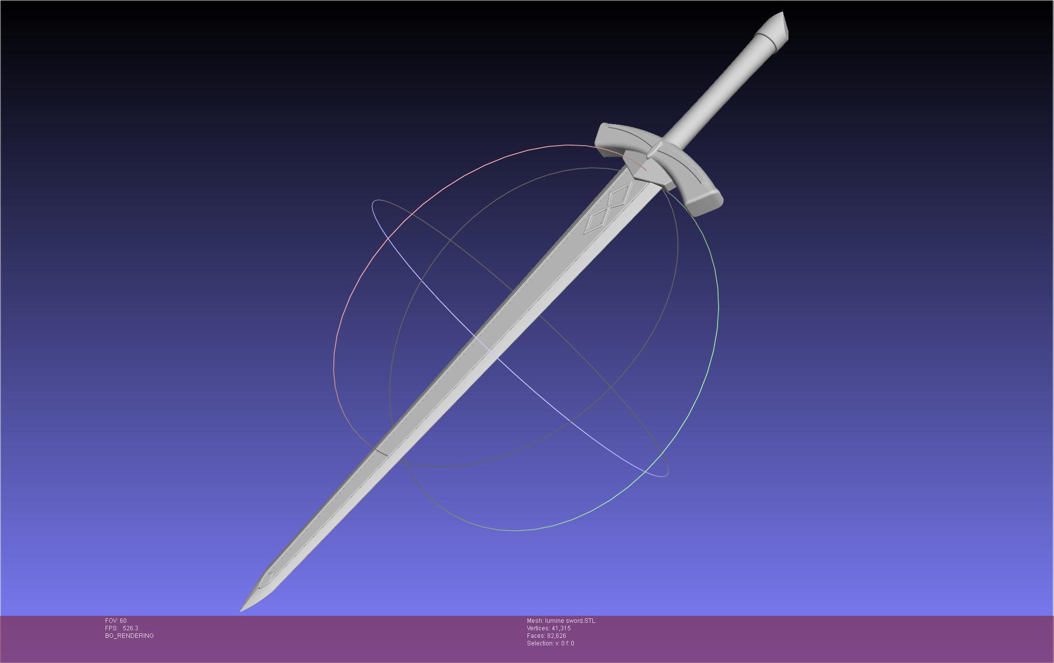 Genshin Impact Lumine Sword Assembly