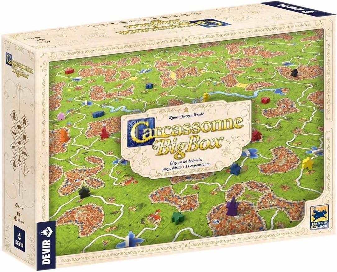 cubetas para organizar las piezas del carcassonne big box