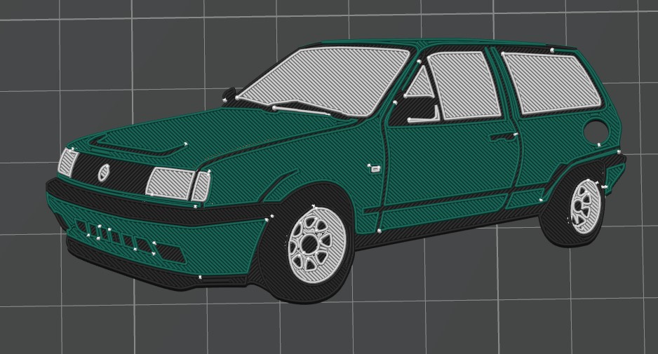 Schlüsselanhänger Polo 86C / 2F Steilheck
